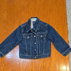 GAP Kids Blue Denim Jacket Size XS (4) EUC